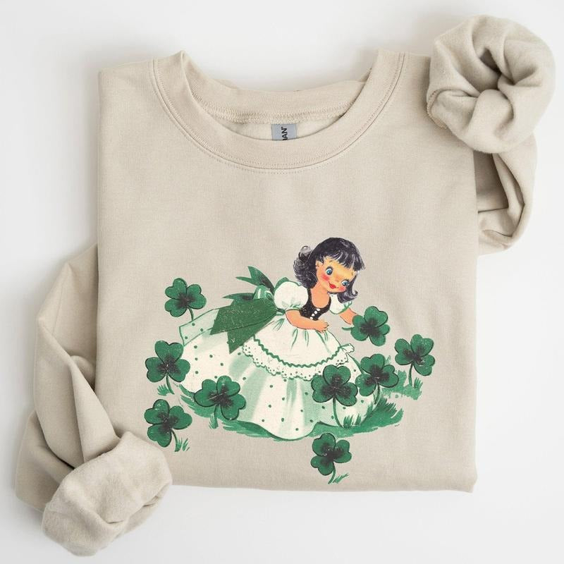 Clover Girl, Shamrocks, St Patrick's Day Sweatshirt T-Shirts, Hoodie | DripVista.com