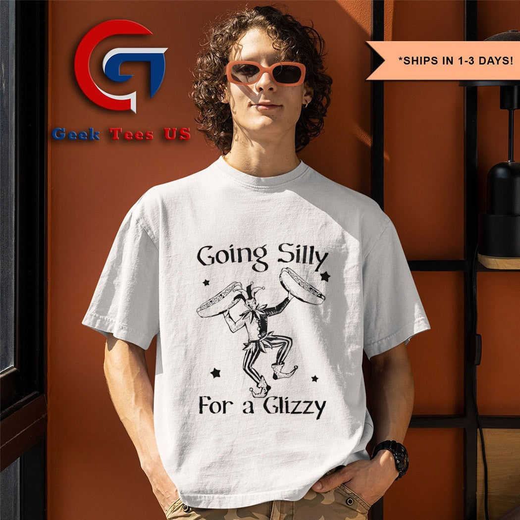 Clown going silly for a glizzy shirt