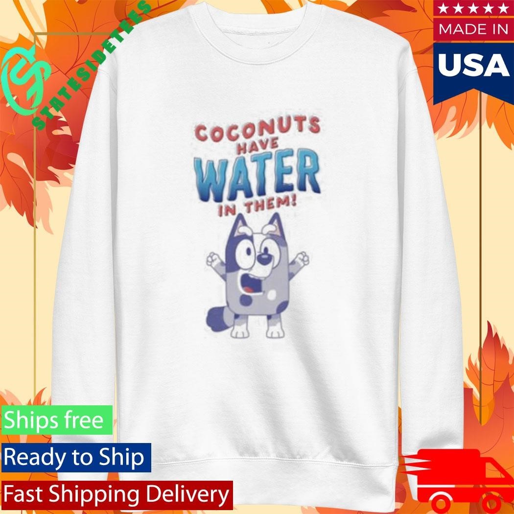 Coconuts Have Water In Them Bluey Adults T-Shirt