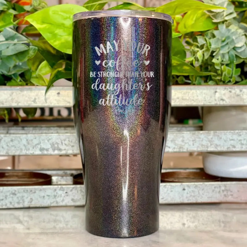 Coffee Stronger Than Your Daughter's Attitude Tumbler T-Shirts, Hoodie, Sweatshirt | DripVista.com