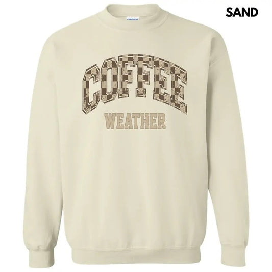 Coffee Weather Checkered Sweatshirt 'NLB'