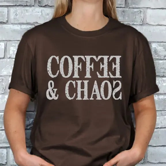 Coffee and Chaos T-shirt Hoodie, Sweatshirt | DripVista.com