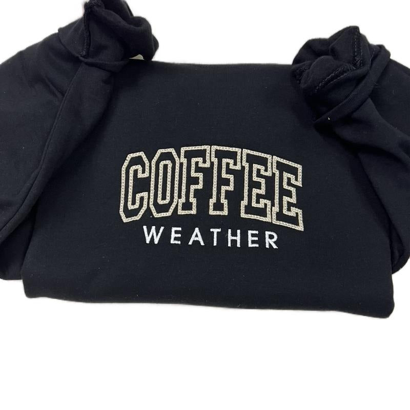 Coffee embroidered sweater T-Shirts, Hoodie, Sweatshirt | DripVista.com