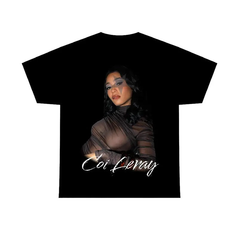 Coi Lerayyy Black Star T-shirt, Rapper T-Shirt Hoodie, Sweatshirt | DripVista.com