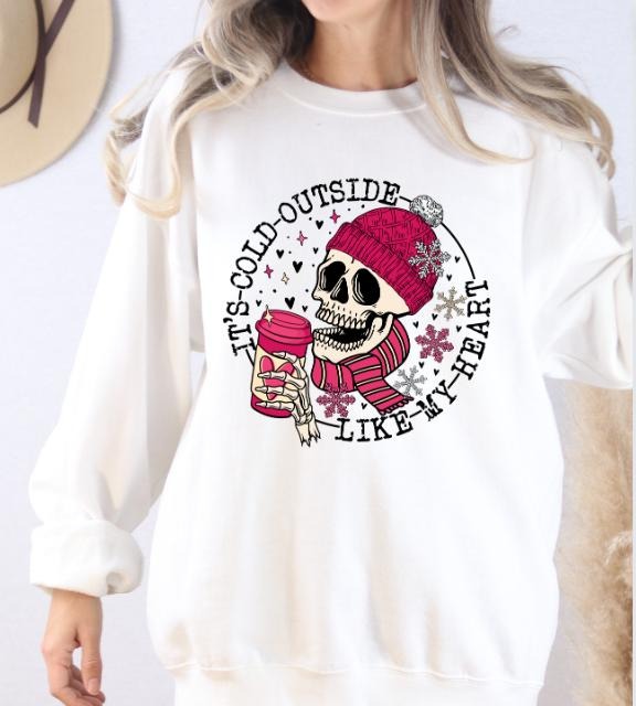 Cold Like My Heart Valentines Day Sweatshirt T-Shirts, Hoodie | DripVista.com