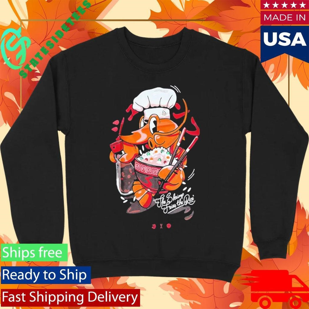Cold Ones Shrimp Fried Rice Playful Graphic Statement shirt