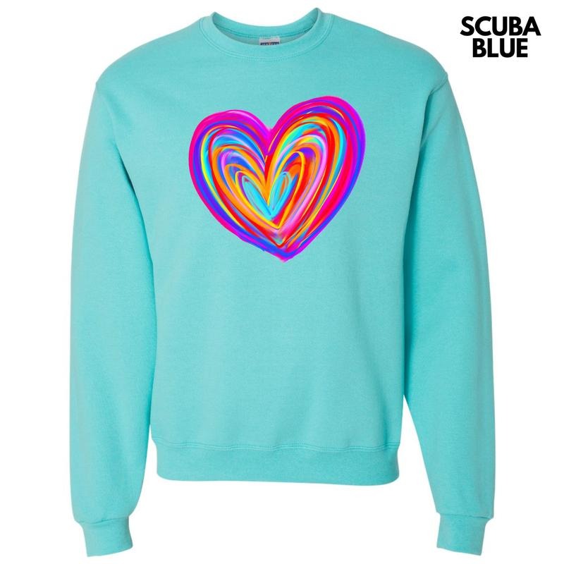 Color Crazy Heart Sweatshirt 'NLB'