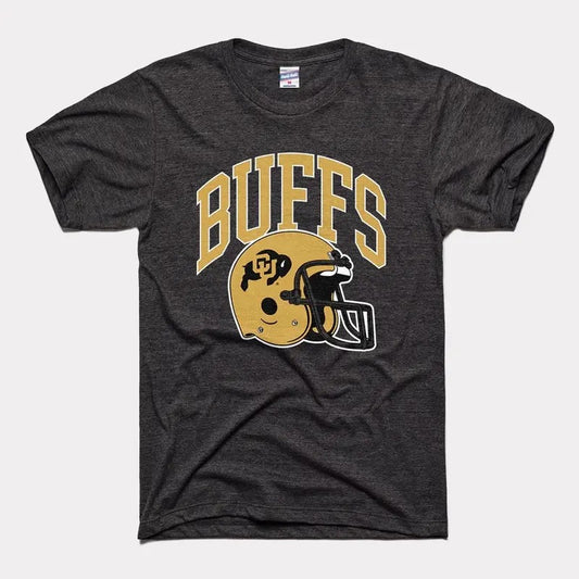 Colorado Buffaloes Football T-Shirt - Show Your Buffaloes Pride with Officially Licensed Gear! Perfect for Game Day, Tailgating, and Everyday Wear. High-Quality, Comfortable Tee for Dedicated Colorado Fans. Classic Fit and Stylish Design Menswear Top