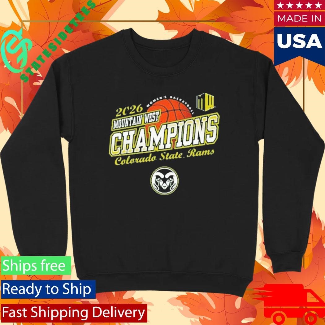 Colorado State Rams Women’s Basketball Champions 2026 Mountain West Tournament Shirt