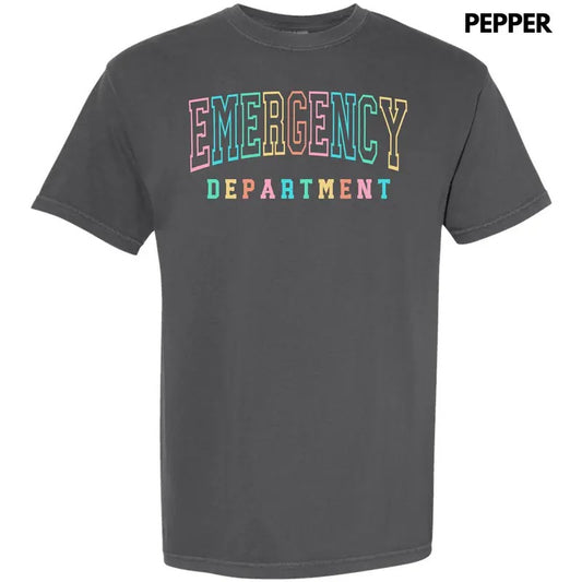 Colorful Emergency Dept Comfort Colors T-Shirt 'NLB'