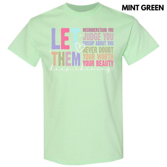 Colorful Let Them Gildan Short Sleeve T-Shirt 'NLB'