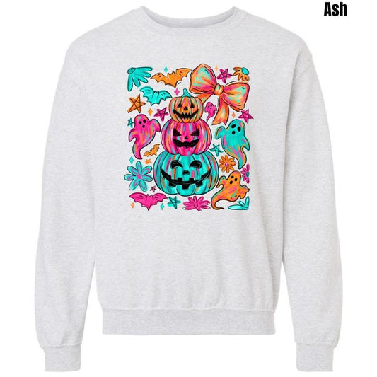 Colorful Stacked Pumpkins Sweatshirt 'NLB'