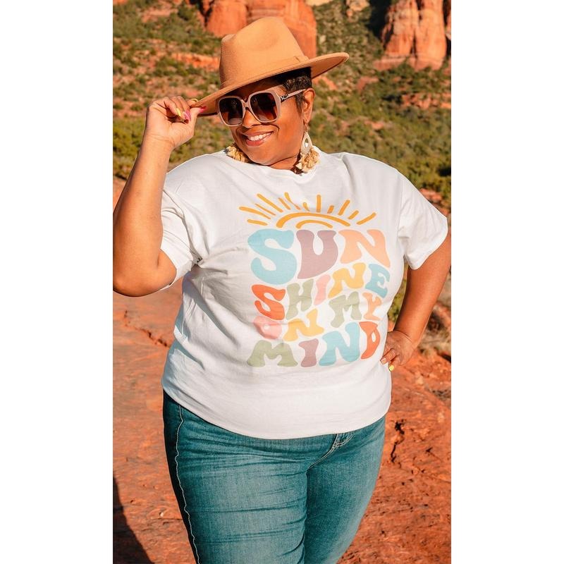 Colorful Sunshine on My Mind T-Shirt Hoodie, Sweatshirt | DripVista.com