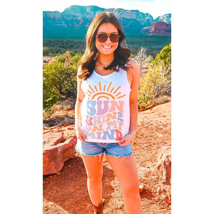 Colorful Sunshine on My Mind Tank