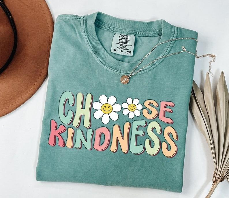 Comfort Color Choose Kindness Teacher T-shirt, Teacher Appreciation Gift, Back To School, Be Kind School Shirt, Elementary Team Teacher Tee