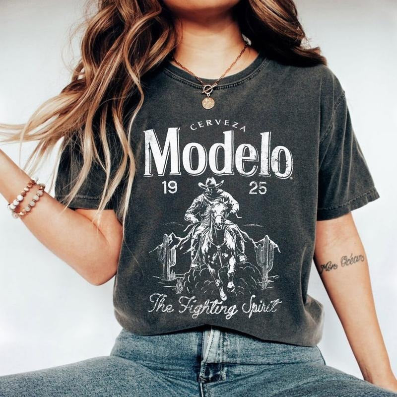 Comfort Color Modelo Shirt, Cerveza Modelo 1925 T-shirt, The Fighting Spirit Tees, Gift For Him