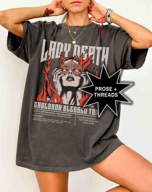 Comfort Color Nesta Archeron Valkyrie Sarah J Maas Bookstagram Acotar Shirt Booktok Merch Cassian Sarah J Maas Merch Acotar Gifts