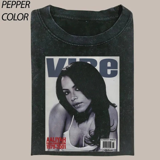 Comfort Colors 90s Aaliyah Vibe T-shirt, Vintage Rap Hip Hop Tee Aaliyah, Merch Oversized Heavy Cotton Tee, Aaliyah Bootleg T Shirt Womenswear Top