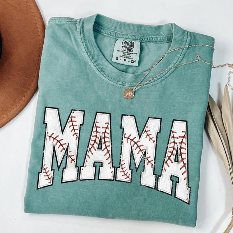 Comfort Colors Baseball Mama Shirt, Mothers Day Gift For Baseball Mom T-Shirt, Gift For Baseball Lover Mom Shirt, Vintage...