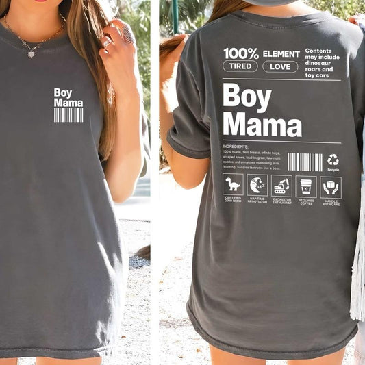Comfort Colors Boy Mama Shirt 2 Sided, Funny Mom Definition Shirt, Boy Mama Club, Mothers Day Gift, Mommy Shirt, Mother Son Gift
