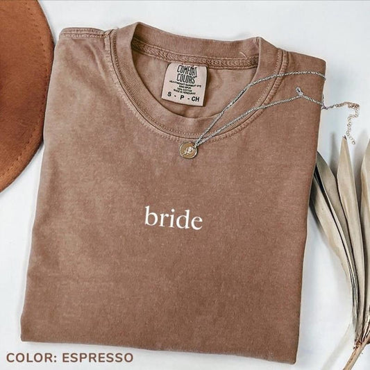 Comfort Colors Bride Shirt, Bride-to-be Shirt, Future Bride T-Shirt, Bachelorette TShirt, Bridal Party Tee, Wedding Gift