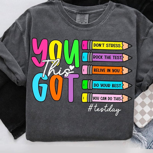 Comfort Colors Bruh You Got This Teacher, Test Day T-Shirt, You're More Than Test Score, Summer Teacher Shirt, Teacher Shirt, Teacher Test Day Shirt