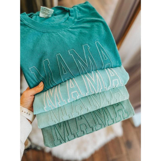 Comfort Colors College Block MAMA short sleeve tee | Vintage T-Shirt | Unisex Vintage Pigment Dyed | Mothers Day | Oversized Tee | Mom