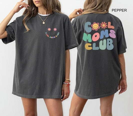 Comfort Colors Cool Moms Club Shirt, Cool Mom T-shirt, Funny Mom Outfit, Best Mom Ever Tee, Mama Birthday Clothing Gift, Mothers Day Gifts