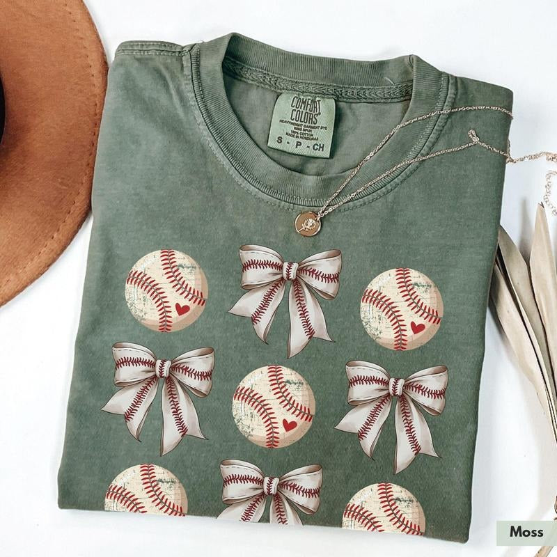 Comfort Colors Coquette Baseball Shirt, Baseball Mom Shirt, Womens Baseball Shirt, Baseball Lover Shirt, Baseball Season