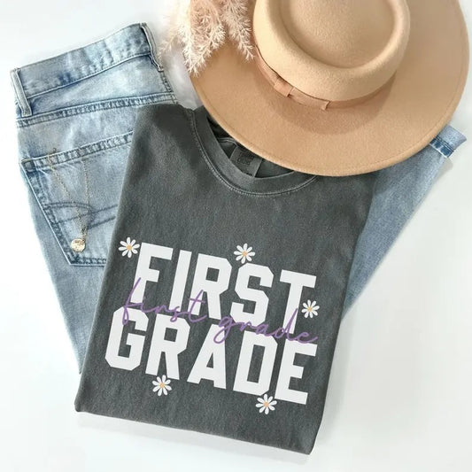Comfort Colors First Grade Shirt, First Grade Teacher T-shirt, Back to School T-Shirt, First Team, Teacher Gifts