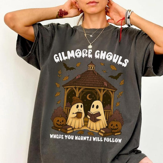 Comfort Colors Gilmore Ghouls Shirt, Where You Haunt I Will Follow Shirt, Cute Ghost Halloween Tee, Spooky Fall Shirt, Autum Shirt