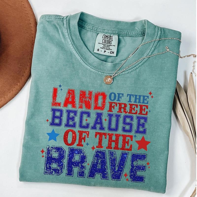 Comfort Colors Glitter Memorial Day Shirt, American Flag Shirt, USA, Patriotic, Stars and Stripes, Unisex T-Shirt Hoodie,...
