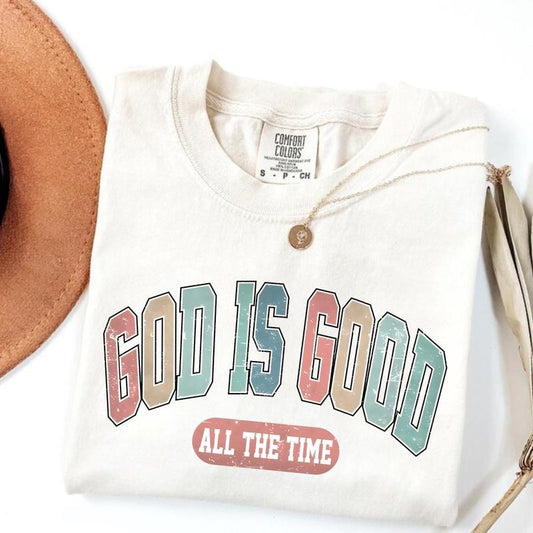 Comfort Colors God Is Good All The Time T-shirt God Is Good All The Time Religious Tee Christian Women Religious Women Gift