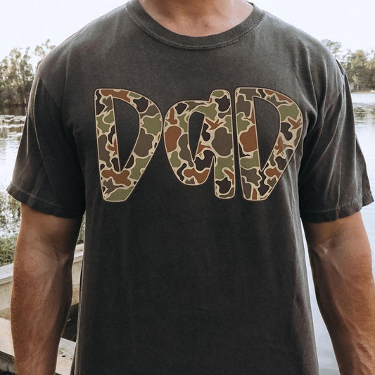 Comfort Colors Hunter Dad T-Shirt, Dad T-Shirt, Deer Hunting T-Shirt, Best Buckin Dad Ever Shirt, Deer dad Shirt, Father's day T-Shirt