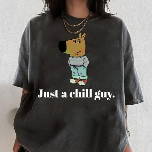 Comfort Colors I'm Just A Chill Guy Shirt, Meme Shirt, Dog Cartoon Shirt, Chill Guy Meme Gift, Boyfriend Gift, Funny Boyfriend Tee