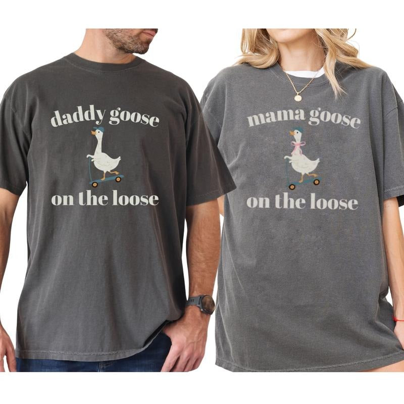 Comfort Colors Mama Goose T-Shirt, Silly Goose Shirt, Pregnancy Reveal Tee, Ultra Soft Cotton Tee, Everyday Casual Wear...