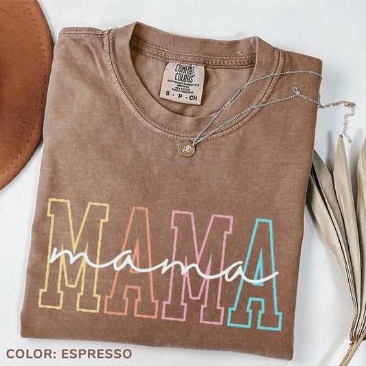 Comfort Colors Mama Shirt For Mothers Day Gift From Daughter, Mama Tshirt For Birthday Gift For Her, Baby Shower Gift, Mom Pregnancy Gift