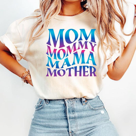 Comfort Colors Mom T-Shirt, Mommy T-Shirt, Mama Shirt, Mother Shirt, Mama Gift, Mothers Day Gift