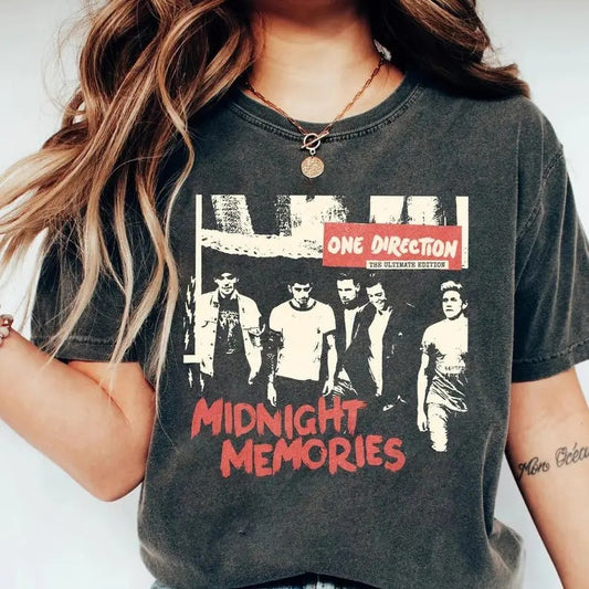 Comfort Colors One Direction Shirt, 1d Shirt, Member's Signature One Direction Shirt, Country Music, Pop Music Fan Gift