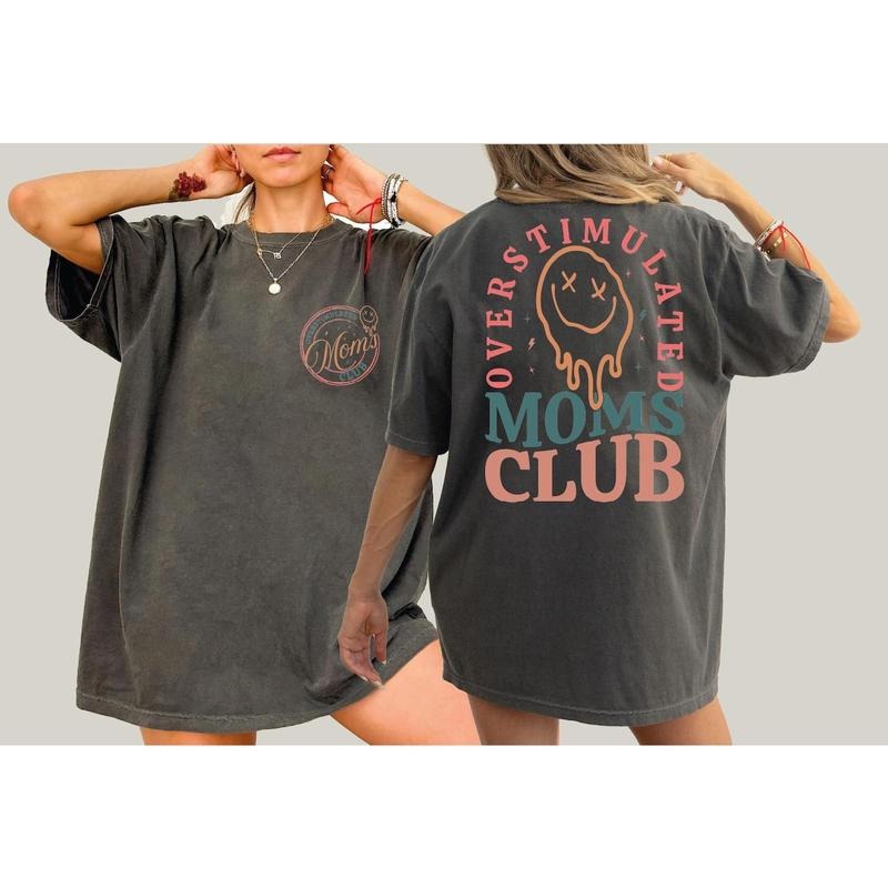 Comfort Colors Overstimulated Moms Club Shirt, Mama Birthday T-Shirt, Comfort Colors Mom Shirt, Funny Mama Shirt, Mother...