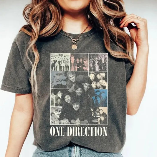 Comfort Colors Retro One Direction Graphic Shirt, One Direction Music Country Shirt, One Direction World Tour shirt, 1D Thanks For Memories