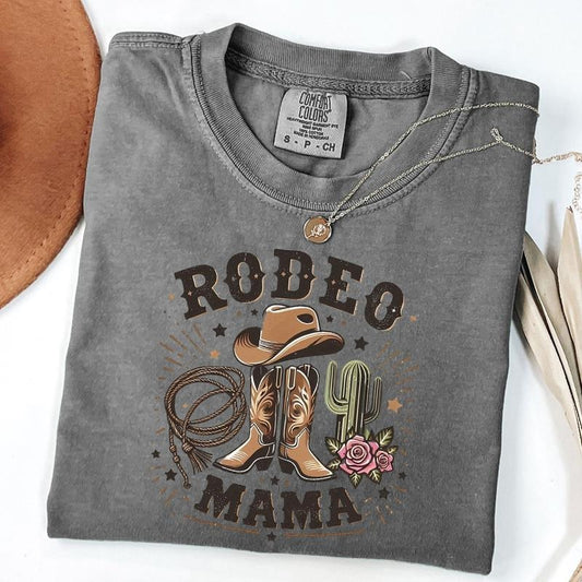 Comfort Colors Rodeo Mama Shirt, Western Mama T-Shirt, Retro Cowgirl Mama Shirt, Country Mom Tee, Mother's Day Gifts Mom