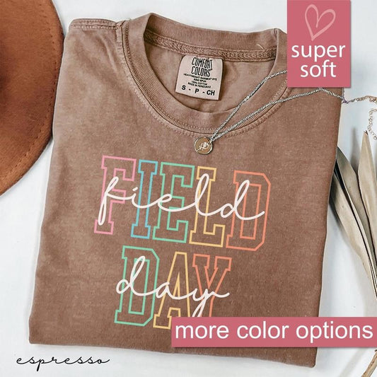 Comfort Colors School Field Day Shirt, Last Day Of School Shirts, Happy Field Day Tee, Teacher Life Shirt, Summer Tee WOUGM