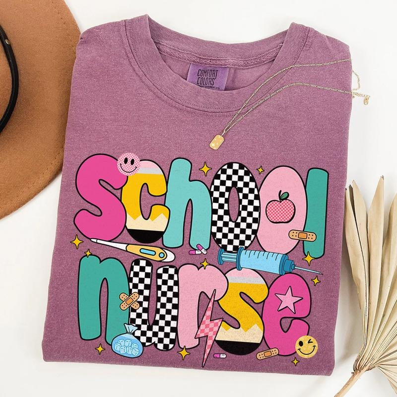 Comfort Colors School Nurse T-Shirt