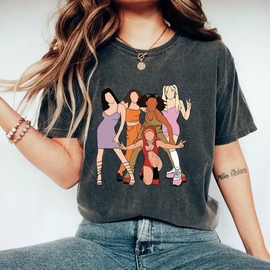 Comfort Colors Spice Girls Tshirt, 90s Band Spice Girls Shirt, Vintage Girl Gang Shirt Gift Fans