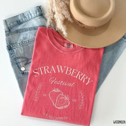 Comfort Colors Strawberry Festival Cottagecore Shirt, Strawberry Vintage TShirt, Strawberry Shirt, Summer Fruit Strawberry Tee,