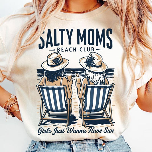 Comfort Colors The Beach Club Shirt T-Shirt, Summer Shirt, Retro Beach Girl T-Shirt, Funny Sarcastic Mom Shirt, Beach Cutesy T-Shirt