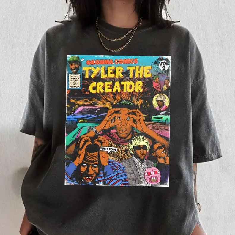 Comfort Colors Tyler The Creator Shirt, Hip-Hop T Shirt, Tyler The Creator Tee, Comic Book, Tyler The Creator Shirt, Call...