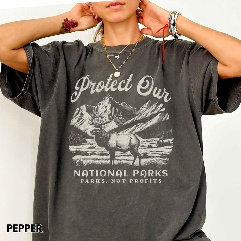 Comfort color Support National Parks Shirt, Subtle Anti Shirt, Yosemite Joshua Park Tee Hoodie, Sweatshirt | DripVista.com