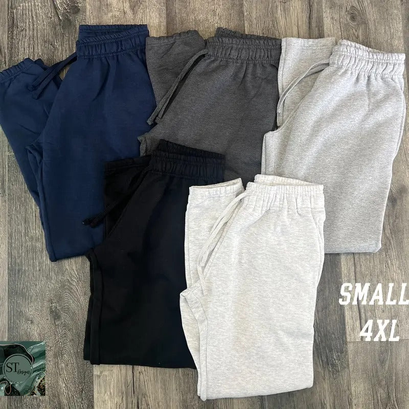 Comfy Jogger Pants Unisex Fleece Lined Drawstring Waist Large Pockets Cuffed Bottoms for Women - Pants Womenswear...